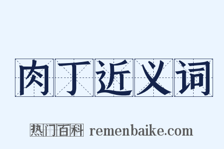 肉丁近义词是什么意思的图片